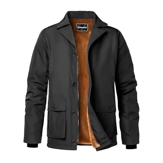 Harbrosrce Manteau Homme Hiver Parka Chaud Casual Blouson Veste Doublée en Polaire Manteau Sherpa Chaud Coupe-vent Chaude Veste