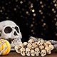 20stk Mini-Skelettköpfe, Miniatur-Totenkopfköpfe aus Hochwertigem Kunstharz Mini-Totenköpfe zum Basteln Lustiges Streichspielzeug Geeignet Halloween-Partys Rollenspiele Dekorationszubehör