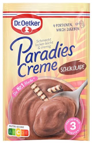 Dr. Oetker Paradies Creme Schokolade 11er Pack, 11 x 74 g Dessertpulver mit Schokoladen-Geschmack zur Zubereitung eines...