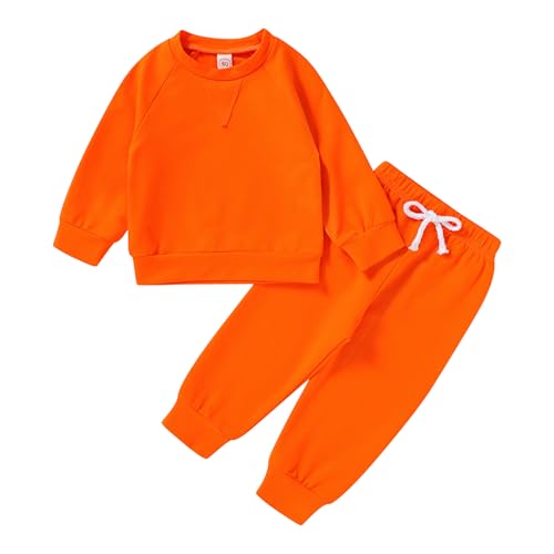 Happy Town Fall Outfits for Toddler Girl Boy Long Sleeve Top and Long Pants Set Toddler Sweatsuits