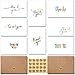 48 Pack Blank Thank You Cards with Brown Kraft Envelopes and Stickers - 6 Designs Bulk Blank Thank You Notes for Wedding, Bridal, Business, Formal and All Occasions 4x6 Inch