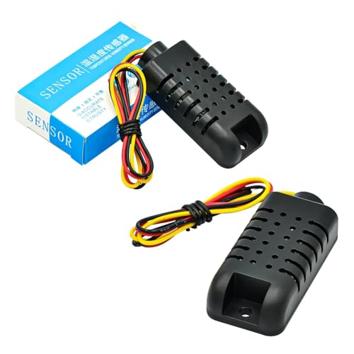 iHaospace 2 Stück DHT21 / AM2301A 2024 New Version Kapazitive Digital Temperatur und Luftfeuchtigkeit Sensor