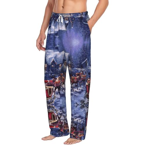 Pantalon de pyjama imprimé cerf homme cadeau idéal de Noël - 2