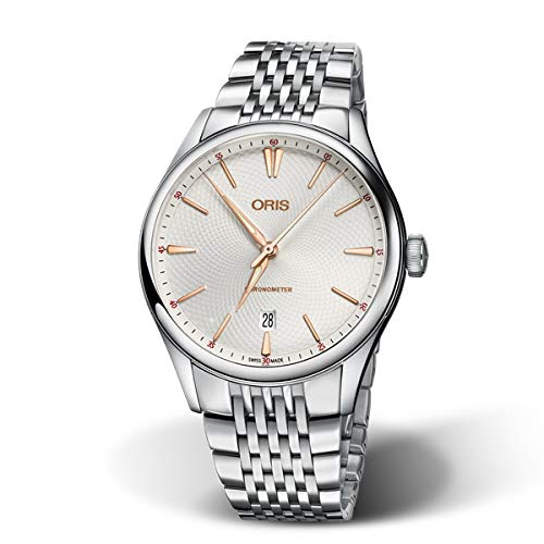 ORIS(�I���X) �������K�i �A�[�g���G �N���m���[�^�[�f�C�g 40mm Artelier Date �����Y �r���v �������� �X�e�����X�X�e�B�[���u���X �V���o�[������ �� 01 737 7721 4031-07 8 21 79