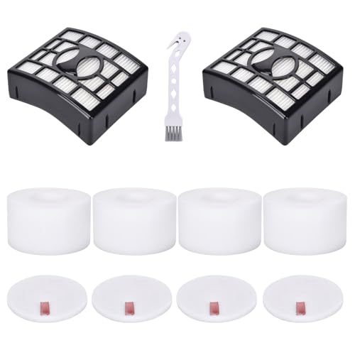 NZ801ukt,NV801ukt Filter Replacement for Shark Rotator Powered Lift Away Speed Vacuum NV801uk,NV680,NV681,NV682,NV683, NV800, NV801, NV803, UV810, AZ910, AX910 Vacuum,Parts # XFF680 & XHF680(2+4)