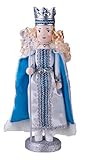 Wooden Nutcracker Queen Decoration Figure with Scepter and Crown - 14