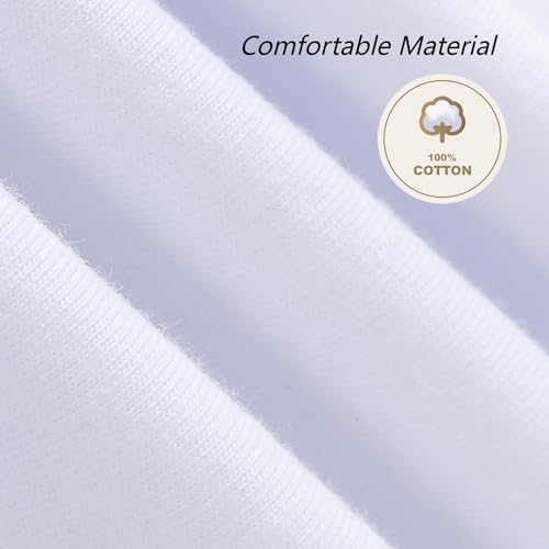 Girls/Kids/Toddlers Crew Neck Cotton T-Shirts Short Sleeve Summer Basic Tops（Age 2-12Y）4