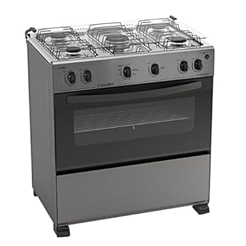 'Fogão 5 Bocas Esmaltec Acendimento Automático Caribe 0104002111