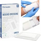 Adhesive Wound Dressings (80mm x 150mm) - **Pack of 10** Sterile Dressings for Wounds, Cuts, Grazes, Diabetic Leg Ulcers, Venous Leg Ulcers & Small Pressure Sores- Hypoallergenic Plasters for Wounds