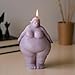 YANYONG Standing Fat Woman Body Candle Mold Body Candle Silicone Molds for Candles Making Resin Casting Aromatherapy Candles Handmade Wax Home Decor