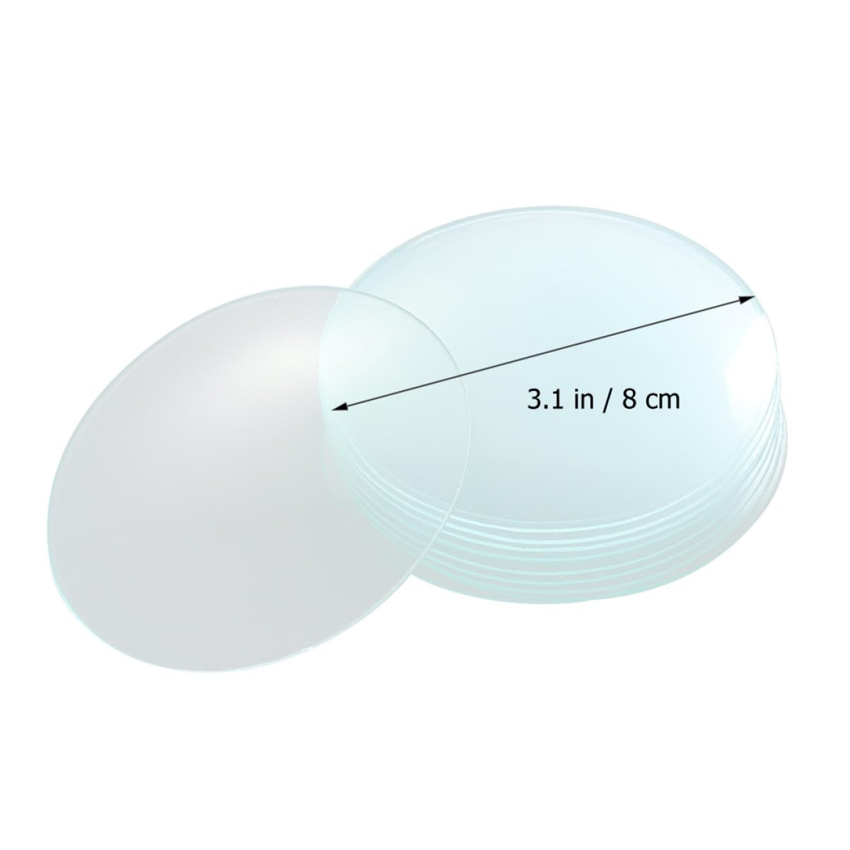 KICHOUSE 10pcs Beaker Lid Laboratory Chemistry Watch Beaker Cover for Chemistry Lab Beaker Cover Beaker Cover for Labs Lab Equipment Beaker with Lid Chemistry Beaker Cover Transparent Glass