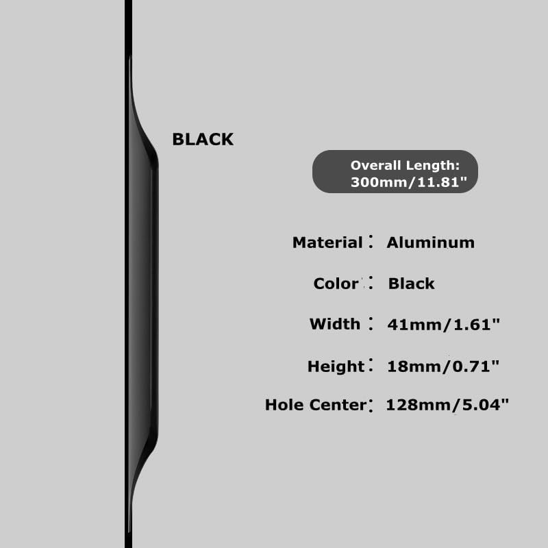 Miniatura 2 de Paquete de 5 tiradores de dedos para armarios, mango largo y aerodinámico oculto para el hogar, cocina, cajón, alacena, borde de dedo, tira de