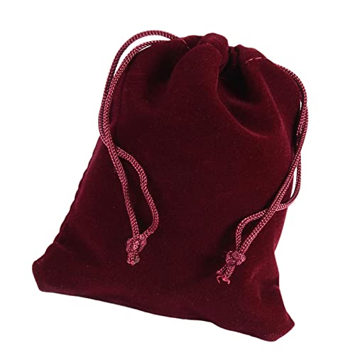 10 bolsas de regalo de terciopelo grueso con cordón, bolsas de almacenamiento de viaje para joyería, manualidades, gafas, dados, naipes, baraja de tarot, accesorios pequeños, bolsa de caramelos Fowybe Cover