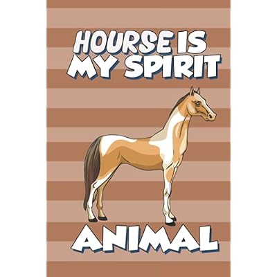 Hourse is my spirit animal: Notebook / Journal For Kids, men and kids cute Horse Gift notebook Horse lovers, 120 blank Pages, 6x9 Inches Matte Finish