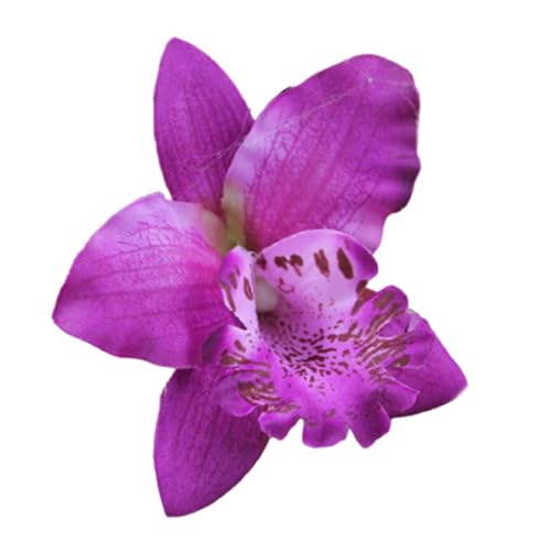 手作り蘭生地ヘアクリップエレガントなスタイル複数の色のバレッタ大人と子供のための耐久性生地クリップ