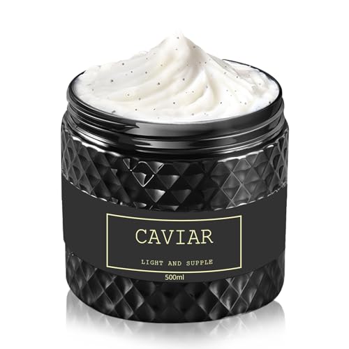 ANAMOROS Caviar Hair Products Caviar Bloom Hair Mask Deep Repair Hair Treatment with Caviar Extract for Dry and Damaged Hair Helps Reduce Frizz and Split Ends 16.9 fl oz (1 PC)