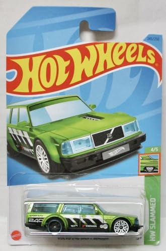 Hot Wheels Volvo 240 Drift Wagon, HW Slammed 4/5, Green