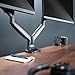 VIVO Premium Aluminum Heavy Duty Dual Monitor Arm for Ultrawide Monitors up to 40 inches and 24 lbs Each, Desk Mount Stand, Pneumatic Height, Max VESA 100x100, Black, STAND-V202Q