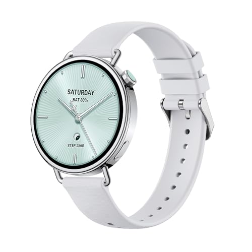 GIOPUEY Correas Compatible con Xiaomi Watch S4 41mm, Suave silicona La Correa [Resistente al Desgaste] [Transpirable] Pulsera   white