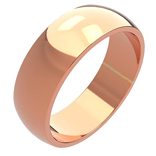 Aranato Kupfer Ring 7mm Größe 67 Herrenring ohne Magnete