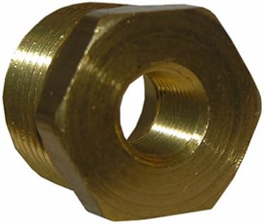 17-9249 Pipe Fitting, Reducing Hex Bushing, Lead-Free Brass, 1/2 Male x 1/4-In. FPT - Quantity 6