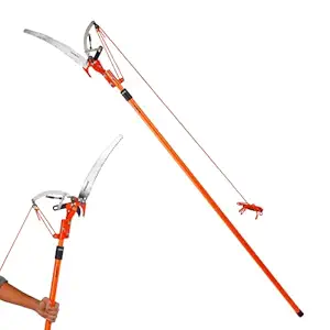 Sharpex 2 Stage Telescopic Long Cutter for Tree | 10 Feet Tree Pole Pruner Long Handle Adjustable (5 feet To 10 feet) Pruning Saw for Branch Long Reach Tree Trimming, and Patio Trees Branches Cutting