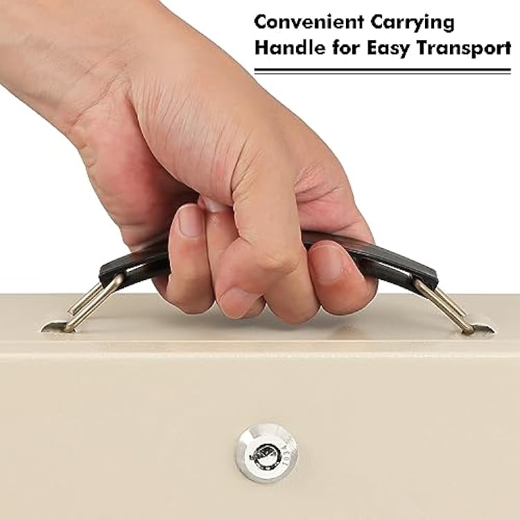 KYODOLED Fireproof Document Box with Key Lock, Safe India | Ubuy