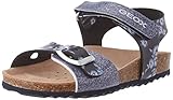 Material exterior: Sintético Geox J Adriel Girl C, Sandalias para Niña, Azul (Navy) , 35 EU