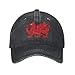 Red Dragon Baseball Cap Cotton Cowboy Hat Fashionable for Man Woman Adjustable Black