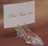Silver Cinderella Slipper Placecard Holders - 36 Place Card Holders