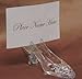 Silver Cinderella Slipper Placecard Holders - 36 Place Card Holders