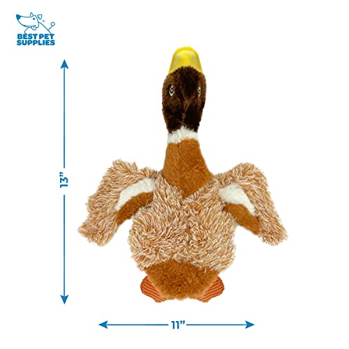 Image of Best Pet Supplies Mallard Plush Dog Toy Orange, Large, PT322