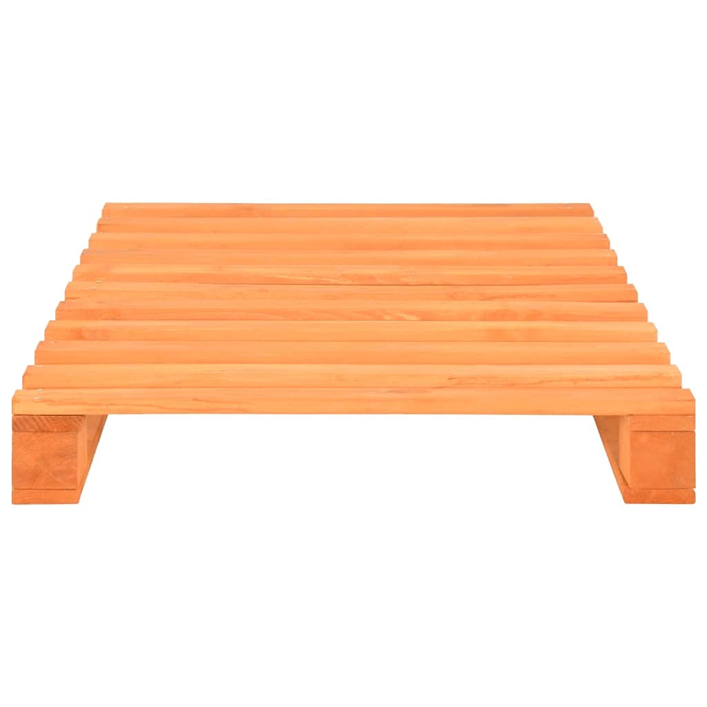 Genérico Marco de Cama palets sin colchón Madera Maciza marrón 90x200 cm,Mobiliario,Camas y Accesorios,Camas y somieres-285262