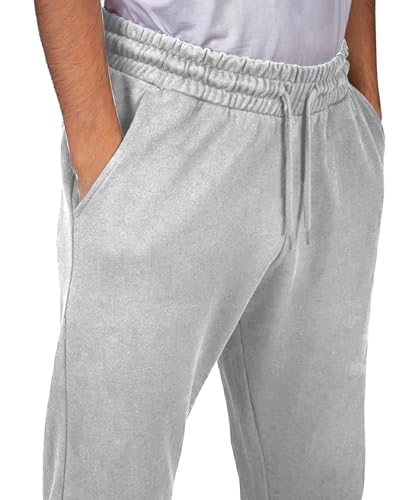 A WATERWANG Men's Sweatpants Casual Cotton Tapered Joggers Athletic Sweat Pants for Men Workout Running with Pockets4