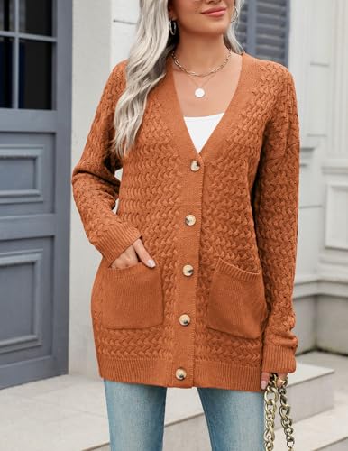 Image of Zeagoo Cardigan Sweaters for Women Long Sleeve Fall Clothes Button Down Top