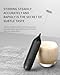 CIRCLE JOY Rechargeable Milk Frother Handheld, Coffee Frother Wand Drink Mixer with Stainless Steel Whisk for Coffee, Cappuccino, Lattes, Frappe, Matcha and Hot Chocolate, Black