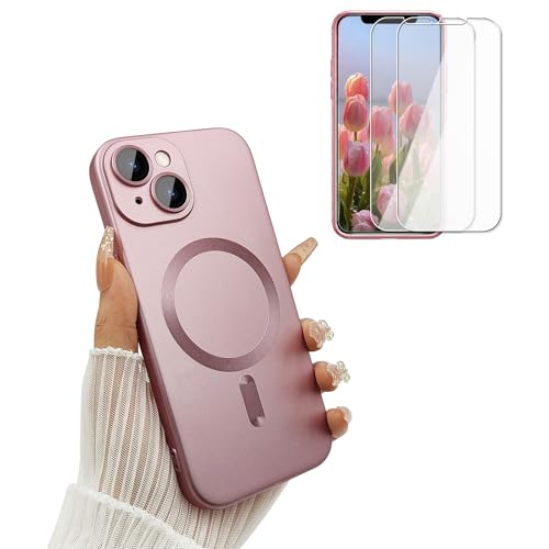 Coque magnétique pour iPhone 13 avec protection d'objectif photo intégrée