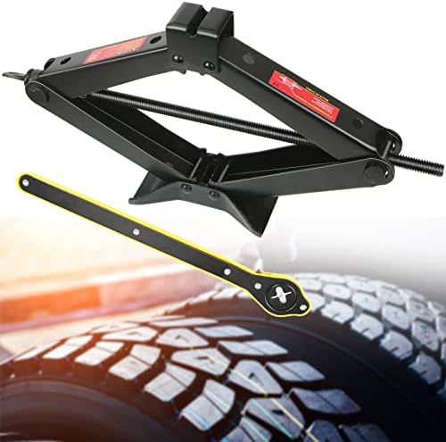 Scissor Jack for Car 3 Ton (6609 lbs) Car Jack Kit with Wheel Wrench, Portable Car Tire Jack for Car/SUV/MPV