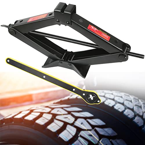 Scissor Jack For Car 3 Ton (6609 Lbs) Car Jack Kit With Wheel Wrench, Portable Car Tire Jack For Car/Suv/Mpv #TOP27