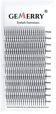 Pre Made Fan Eyelash Extensions 12D Fans 0.07mm D Curl 8-14mm Mix 12D Cluster Eyelash Extension Premade Fans Volume Russian Individual Lashes Cluster Gemerry Fan Lash Extensions(0.07-12D-D curl-Mix)