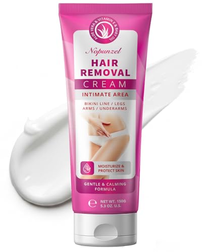 Hair Removal Cream for Women: Painless Depilatory Cream - Sensitive Hair Removal Cream for Body Legs...