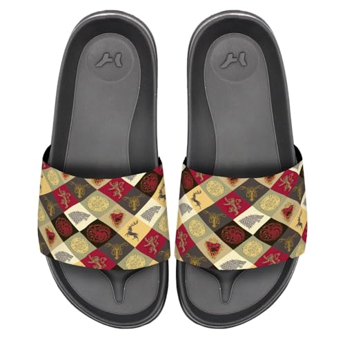 Popfunk Game of Thrones Sigil Pattern Unisex Adult Slides Sandals Officially Licensed Hypd Slydr Switch™