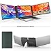 Teamgee 14" Laptop Bildschirm Extender für alle Laptops, 0.9kg ultradünner und Leichter, robuster tragbarer Monitor mit verstellbarem Ständer, FHD 1080P für 13,3-17,3 Laptops, Wins/Mac/DEX/Chrome