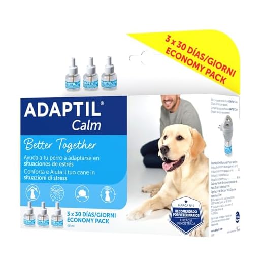 ADAPTIL Calm - Pack Ahorro 3 Recambios 90 días - Antiestrés para Perros