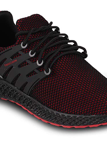 Image of Franco Leone Men Mesh Black Grey Sport Shoes