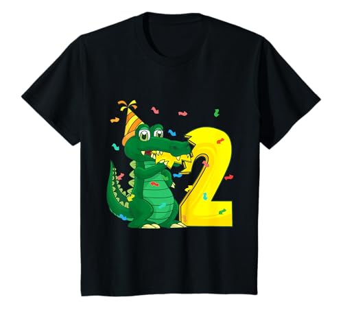 Cadeau Crocodile 2ème Anniversaire garçon Fille T-Shirt