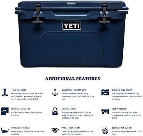 YETI Tundra 45 Cooler, Navy - 5