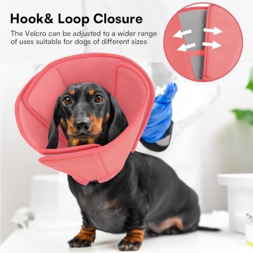 Image of Queenmore Soft Dog Cone Collar, Dog Cones for Large Dogs After Surgery