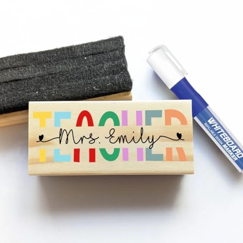 Personalized White Board Eraser for Teacher, Chalkboard Erasers with Teacher Name, Teacher Appreciation Gift, Back to School Gift, End of School Year Gifts Teacher Chalkboard Eraser