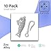 JGFinds Fish & Hook Bracelet Toggle Clasps - 10 Complete Sets of Silver DIY Jewelry Making Supplies, Bracelet Clasp, Sweater Barrel Toggle Closure or Connector